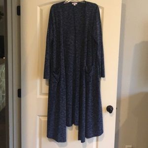 Navy Space dye Sarah Cardigan